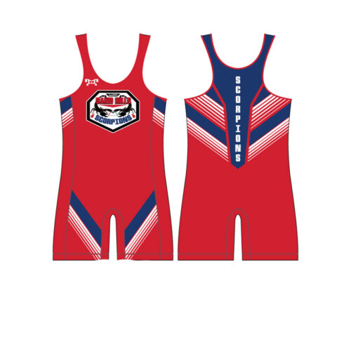 Sand Hills Youth Custom Red Singlet