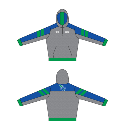 Shorewood Wrestling  Custom Quarter Zip Hoodie