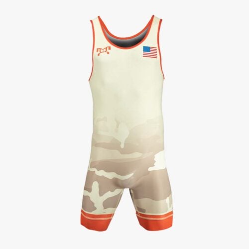 Vintage Camo Red Men's Singlet
