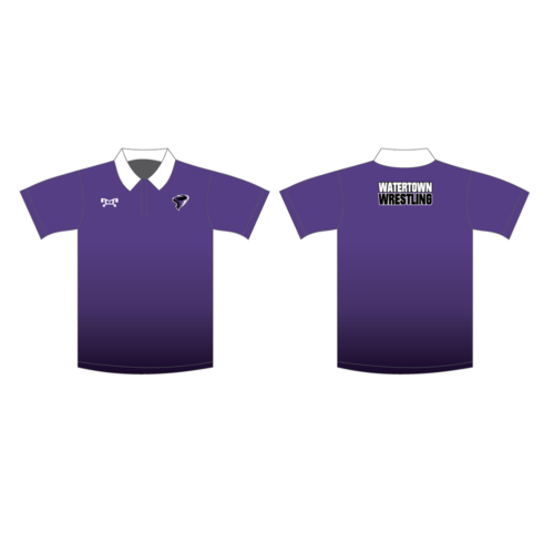 Watertown Wrestling Club Custom Purple Polo Shirt