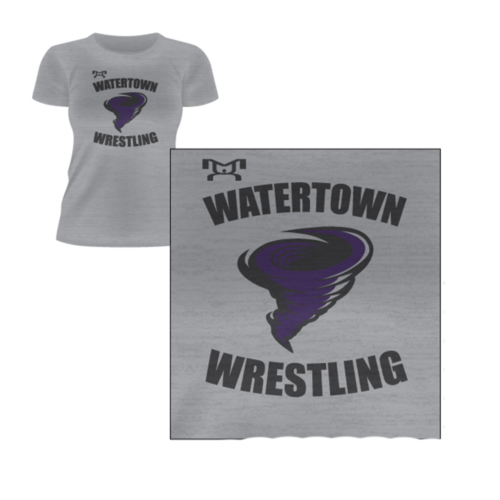Watertown Wrestling Club Women's Sublimated Decal  T-Shirt