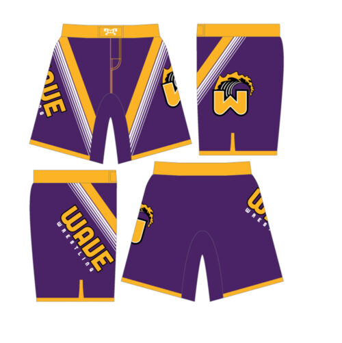 Wave Wrestling Custom Fight Shorts