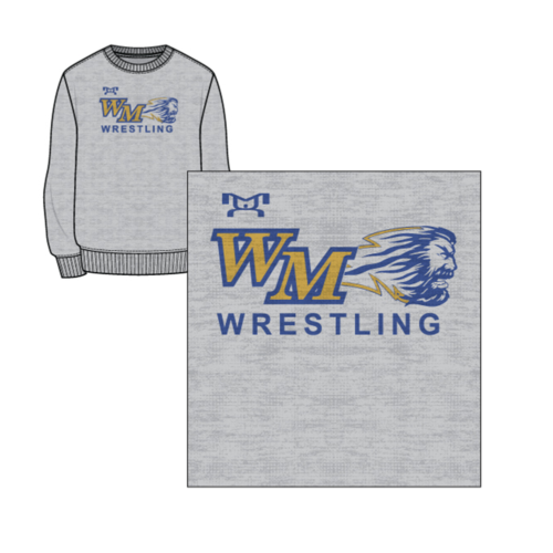 West Mifflin  Sublimated Grey Crewneck