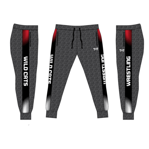 Wildcat Wrestling Club Custom Joggers  (Heather fabric may vary in color & texture)