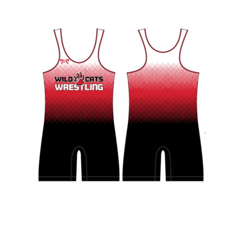 Wildcat Wrestling Club Men's Red Custom Singlet