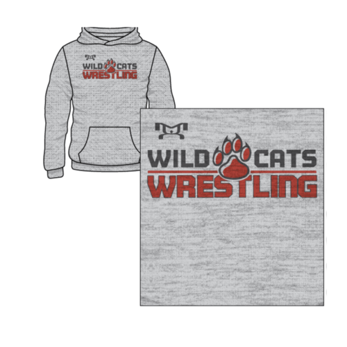 Wildcat Wrestling Club Custom Sublimated Decal Hoodie
