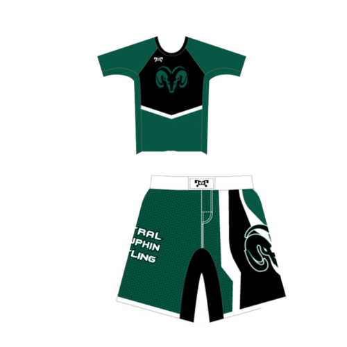Central Dauphin Compression Shirt & Fight Shorts Combo