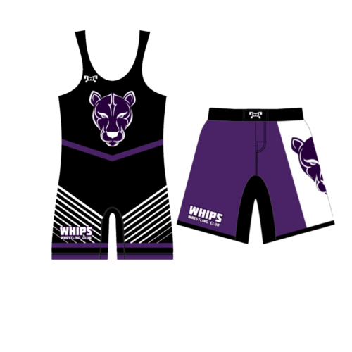 Whips Wrestling Club Singlet & Fight Shorts Combo