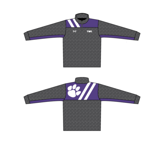 Terry Wrestling Club Custom Heathered Quarter Zip   (Heather fabric may vary in color & texture)