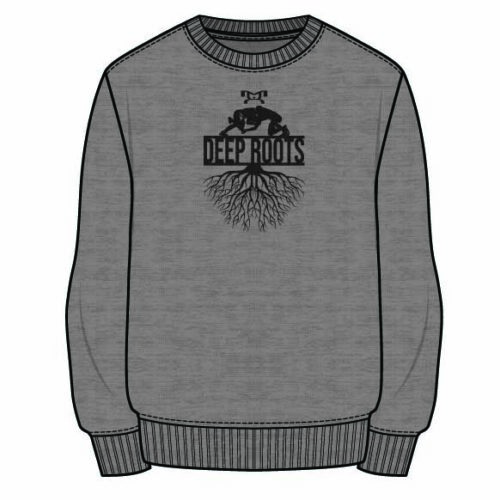 Deep Roots Wrestling Club Sublimated Decal Grey Crewneck
