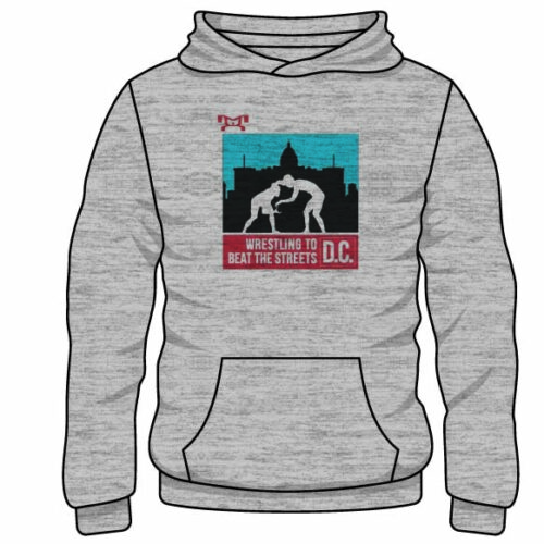 BEAT THE STREETS DC Custom Sublimated Decal Grey Hoodie