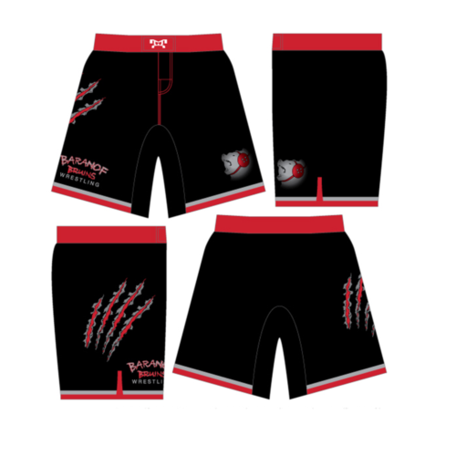 Baranof Bruins WC Custom Fight Shorts
