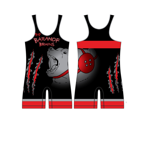 Baranof Bruins WC Men's Red Singlet