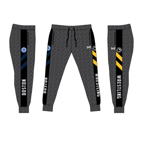 Boston Wrestling Custom Joggers   (Heathered fabric may vary in color & texture)