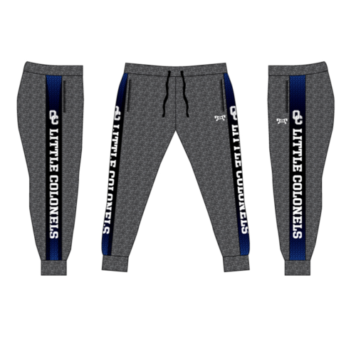 Little Colonels  Custom Joggers  (Heather fabric may vary in color & texture)