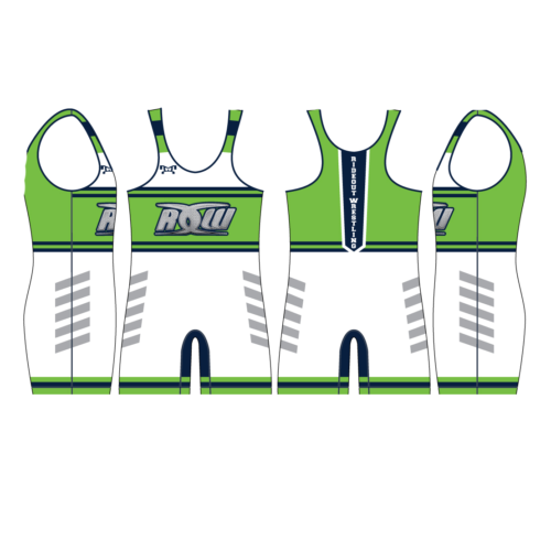 Ride Out Wrestling Club Men's White Singlet 2023