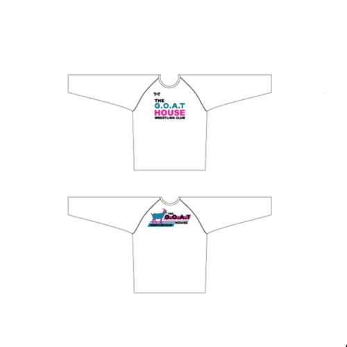 The G.O.A.T. House  White Long Sleeve Dri Fit