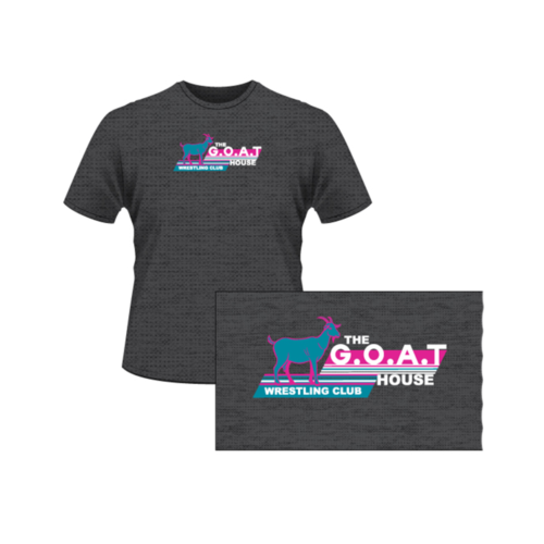 The G.O.A.T. House Custom Grey Heatpress T-Shirt
