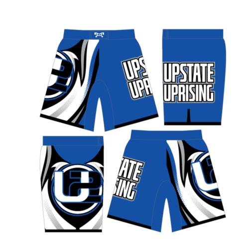 Upstate Uprising Custom blue Fight Shorts