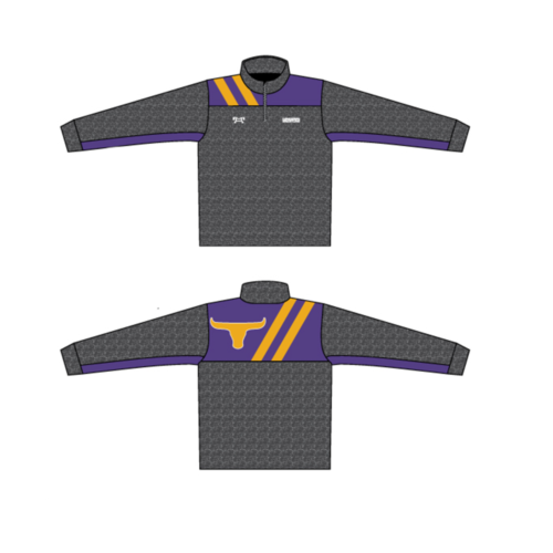 Lennard Wrestling Custom Heathered Quarter Zip   (Heather fabric may vary in color & texture)