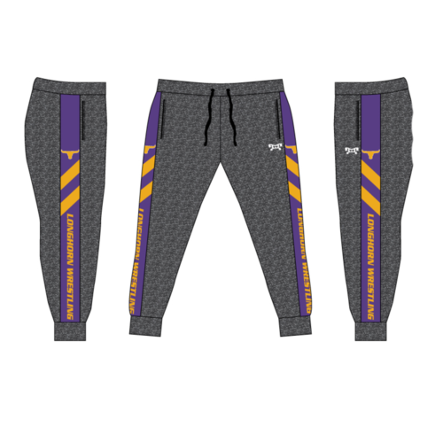 Lennard Wrestling Custom Joggers  (Heather fabric may vary in color & texture)