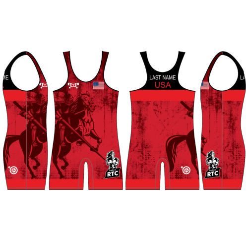 Knights RTC Red REPEATED PATTERN Custom Men's Singlet 2024