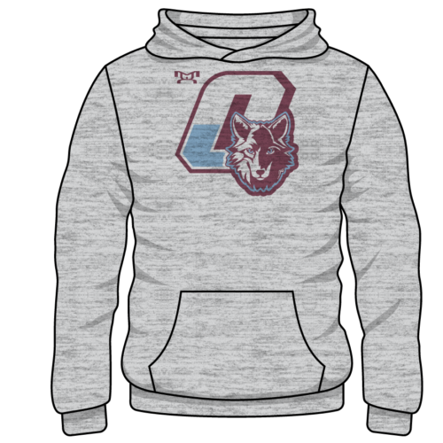 Okemos Custom Sublimated Decal Grey Hoodie 2024