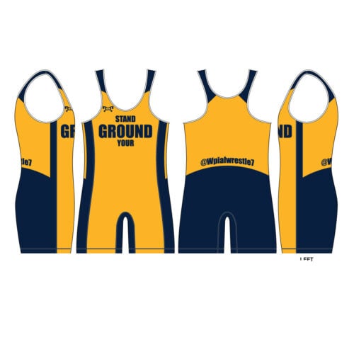 WPIAL Wrestling  Custom Gold Men's Singlet