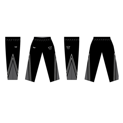 Warriors Wrestling Academy Black & Grey Athletic Pants