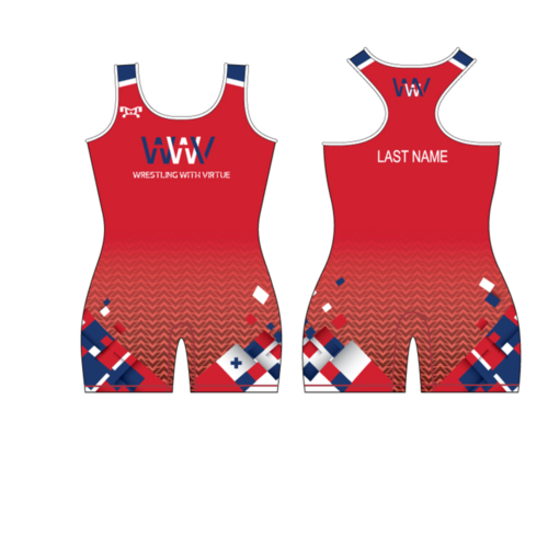 Wrestling with Virtue Women's Red Singlet