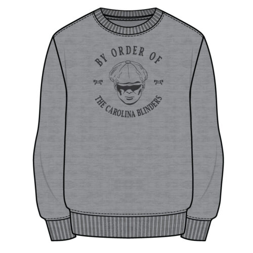 Carolina Blinders Sublimated Decal Grey Crewneck