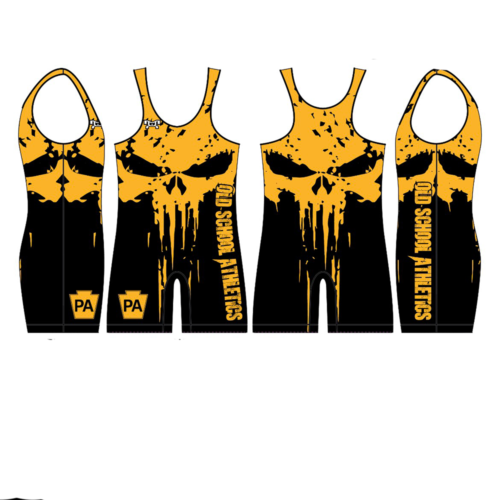 Old School Athletics  Custom Skull Singlet