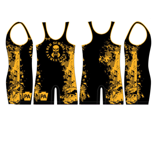 Old School Athletics  Custom Black Singlet