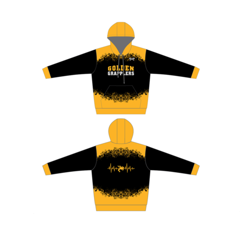 Knik Golden Grapplers Sublimated Hoodie