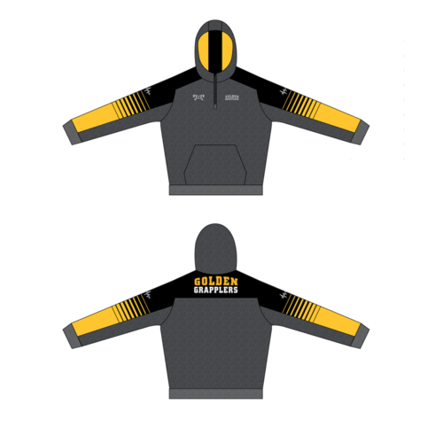 Knik Golden Grapplers Custom Quarter Zip Hoodie