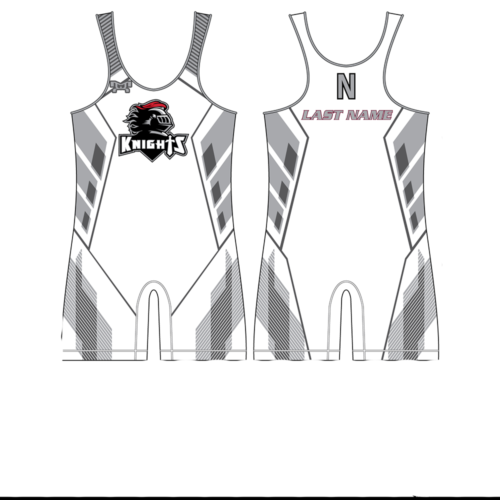 Northview Wrestling Club White Custom Singlet W Name