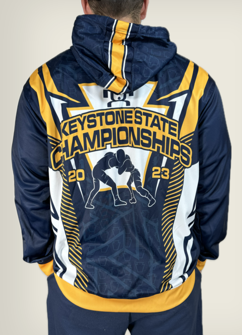 KEYSTONE STATE CHAMPS 2023 Navy Custom Sublimated Hoodie - Image 2