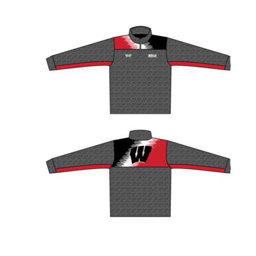 Wells Wrestling Custom Heathered Quarter Zip