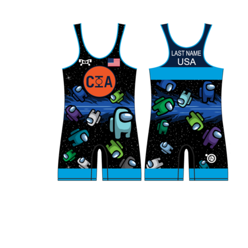 CIA Kinda Sus Blue Custom Singlet