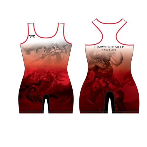 Crawfordsville Women's REQUIRED Red Custom Singlet
