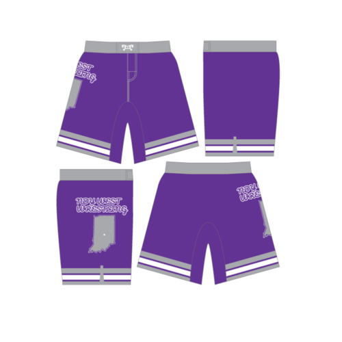 Indy West Wrestling Custom Fight Shorts
