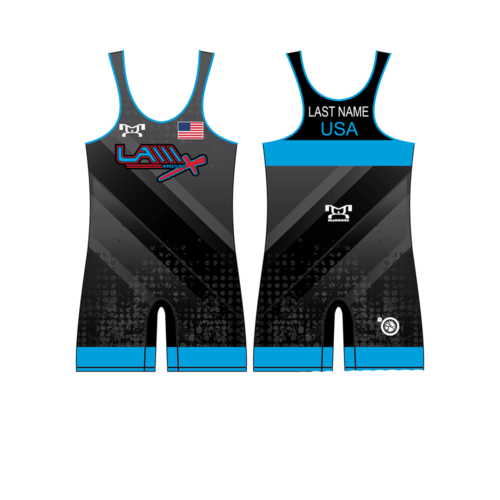 Lancaster Alliance Wrestling Blue 2 Wrestling Custom Singlet