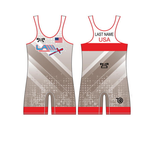 Lancaster Alliance Wrestling Red 2 Wrestling Singlet