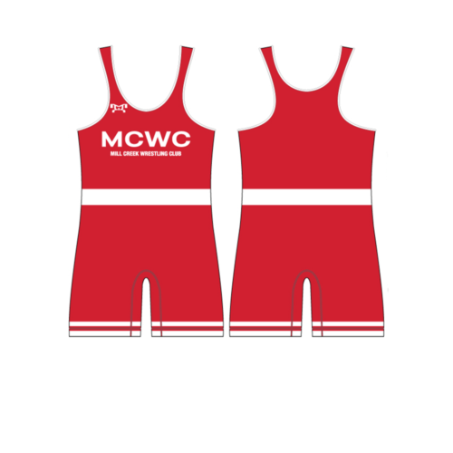 Mill Creek Wrestling Red Custom Singlet