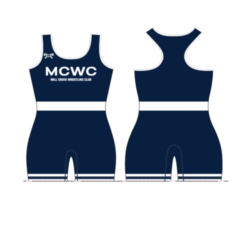 mill creek wrestling Women's Blue Custom Singlet