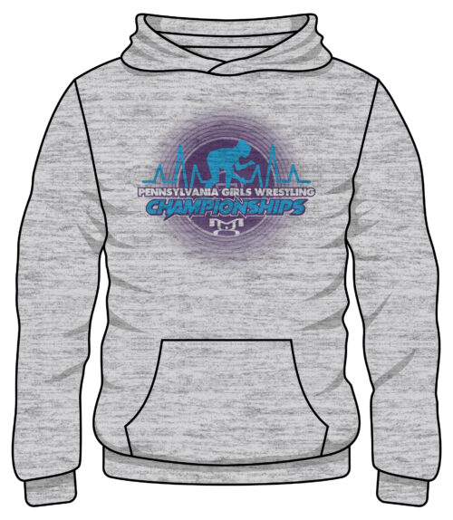 PA Womens championship Sublimated Decal Grey Hoodie