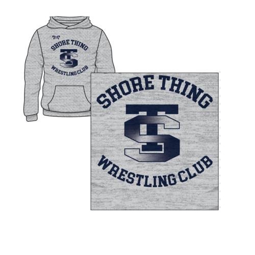 Shorething WC Custom Sublimated Decal Grey Hoodie