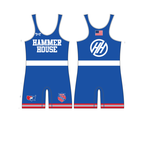 Team Hammer House Custom Blue Men's Singlet