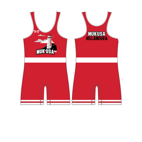 USA Mukilteo  Custom Men's Red Singlet