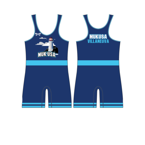 USA Mukilteo Custom Men's Blue Singlet